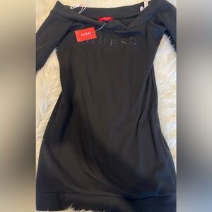 Guess Off the Shoulder Black Dress Sz: S
